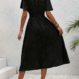 Robe Élégante Pois Élisa
