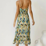 Eli | Robe Midi Couleur Éclatante