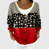 Cardigan en Maille Confortable avec Boutons