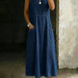Alice | Robe en denim sans manches