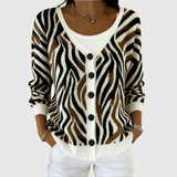 Cardigan en Maille Confortable à Boutons