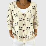 Cardigan Boutonné en Maille Confortable