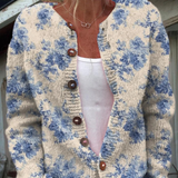 Mathilde | Cardigan boutonné à imprimé floral