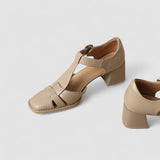 Valérie | Escarpins bride-en-T talon-bloc