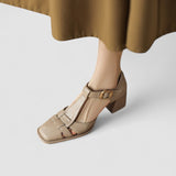Valérie | Escarpins bride-en-T talon-bloc