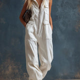 Madeleine | Combinaison blanche en jean