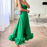 Eliana | Robe Longue Élégance Volantée