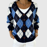 Cardigan en Maille Confortable avec Boutons
