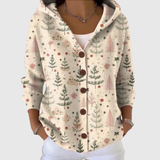 Cardigan Confortable à Capuche en Maille