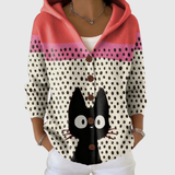 Cardigan Confort à Capuche en Tricot