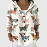 Cardigan Confort à Capuche en Tricot