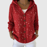 Cardigan Confort à Capuche en Tricot