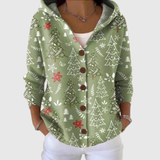 Cardigan Confort à Capuche en Tricot