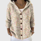 Cardigan Confort à Capuche en Tricot