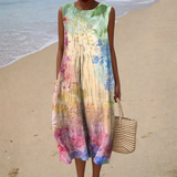 Robe d'Été Sans Manches Ultra Confortable