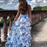 Uri | Robe Midi Fleurie avec Volants