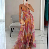 Elara | Robe Maxi Élégance Florale