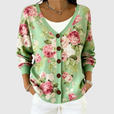 Cardigan Boutonné en Maille Confortable