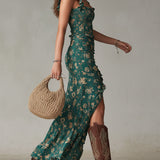 Robe Élégante Décolleté Bohémien Giada