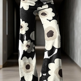 Élodie | Jean évasé à motif floral