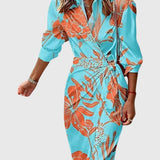 Everly | Élégante Robe Enveloppante avec Imprimé