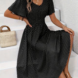 Robe Élégante Pois Élisa