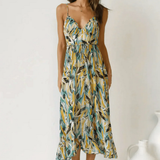 Eli | Robe Midi Couleur Éclatante
