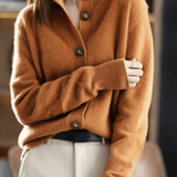 Claire | Cardigan en Cachemire au Style Rétro