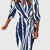 Everly | Élégante Robe Enveloppante avec Imprimé