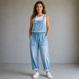 Béatrice | Salopette en jean à bretelles