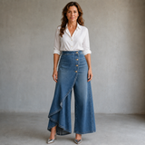 Audrey | Jean effet drapé