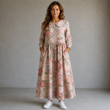 Yara | Robe longue à motif floral