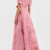 Aria | Robe à Manches Courtes Bouffantes