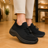 Ambulo Chaussures Orthopédiques en Tissu Tricoté - Tout Noir
