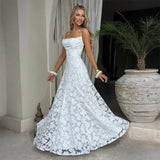Maria | Robe Longue en Chiffon Jacquard