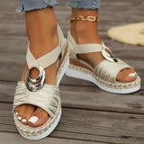 Lizzy | Sandales Compensées Espadrille Glamour