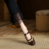Yvonne | Babies en cuir de mouton