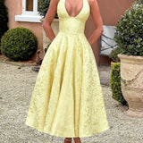 Clara | Robe midi rose dos nu