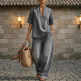 Giulia | Ensemble en jean, pantalon large