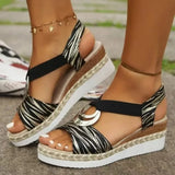 Lizzy | Sandales Compensées Espadrille Glamour