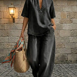 Giulia | Ensemble en jean, pantalon large