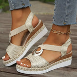 Lizzy | Sandales Compensées Espadrille Glamour