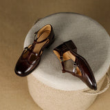 Martina | Babies en cuir de vachette
