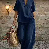 Giulia | Ensemble en jean, pantalon large