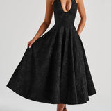 Clara | Robe midi rose dos nu