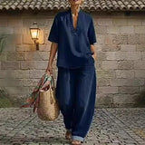 Giulia | Ensemble en jean, pantalon large