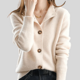 Claire | Cardigan en Cachemire au Style Rétro