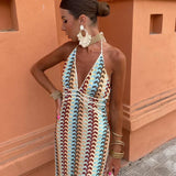 Naama-Lee | Robe Maxi Sans Dos avec Décolleté en V