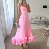 Eliana | Robe Longue Élégance Volantée