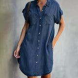 Alicia | Robe chemise courte